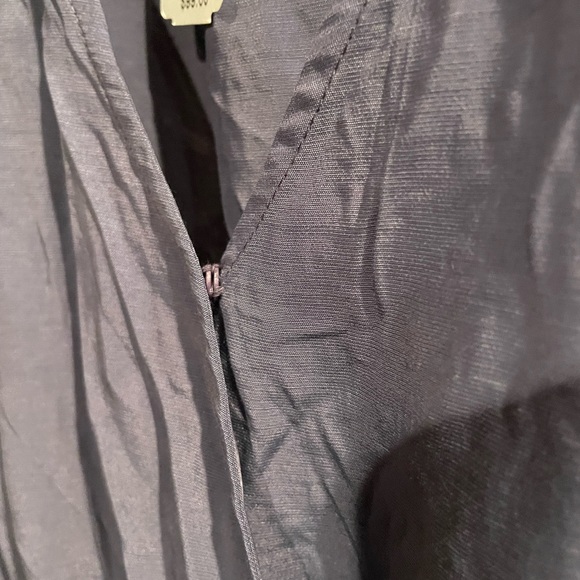 sleeveless smocked blue tiered ruffle dress L - Picture 4 of 6